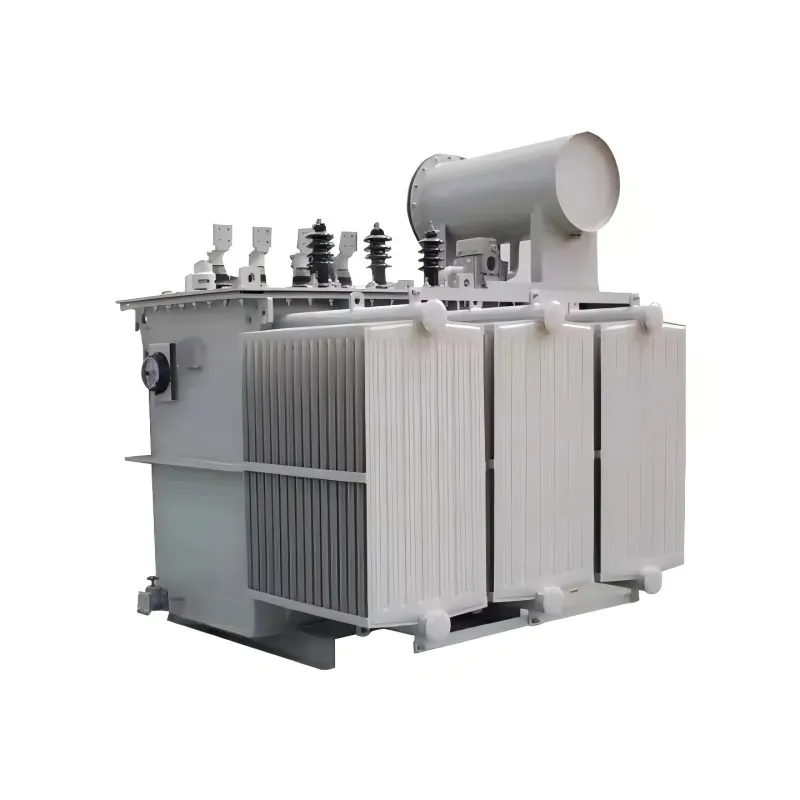 Масляный силовой трансформатор с трёхфазным креплением