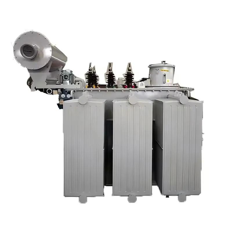 Масляный силовой трансформатор с трёхфазным креплением