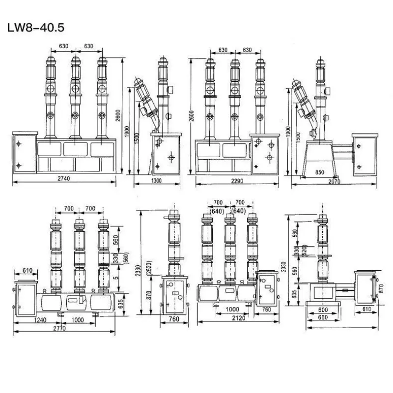 Высоковольтного наружного элегазового выключателя 40,5 кВ (2)