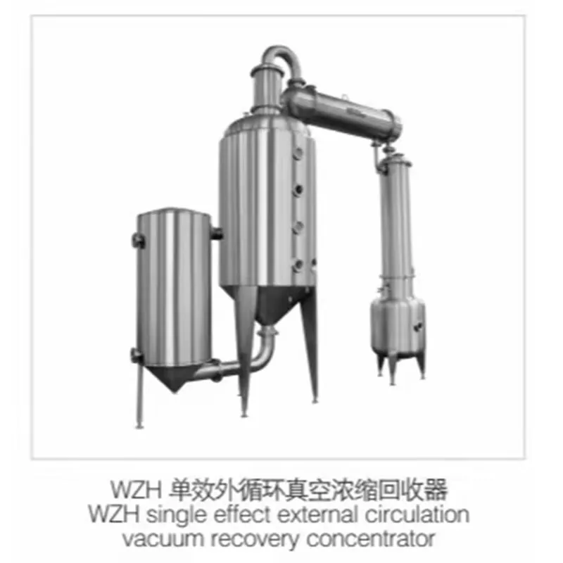 Вакуум-концентрирующий аппарат с внешней циркуляцией и одним эффектом серии WZ
