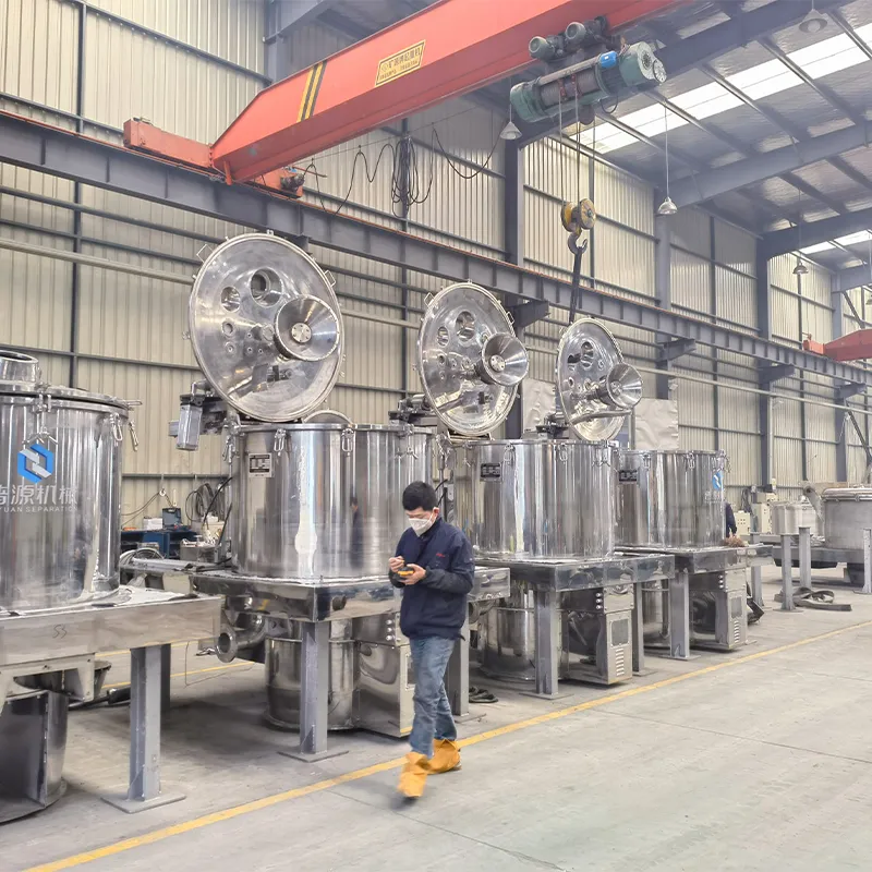 Автоматическая ножевая центрифуга с функцией самоочистки фильтровальных рукавов серии PGZQ