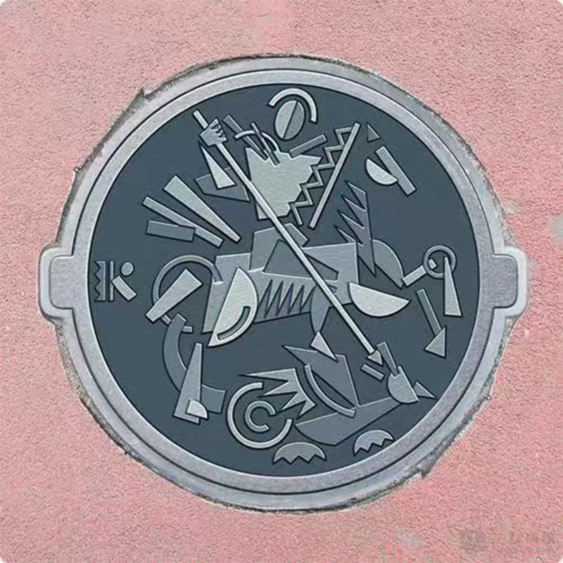 Люк из чугуна с шаровидным графитом художественной категории