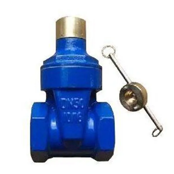 Задвижка с резьбовым соединением и магнитной блокировкой