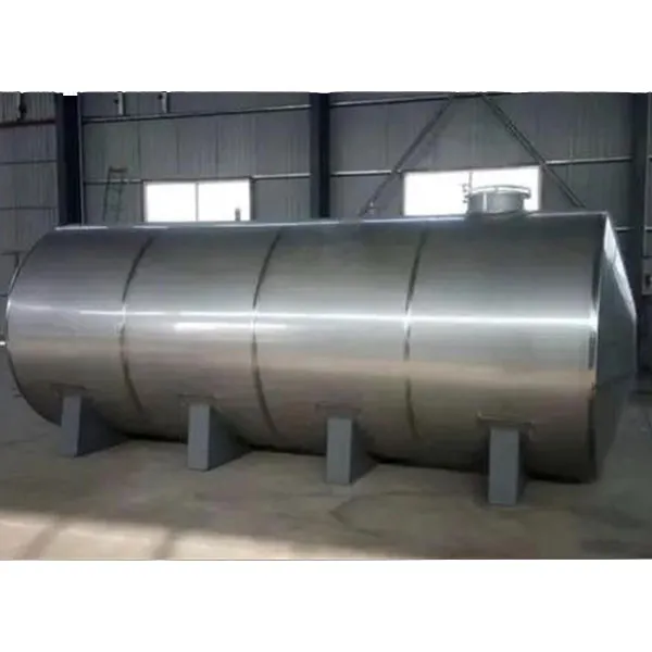 Горизонтальный резервуар из пищевой нержавеющей стали 304