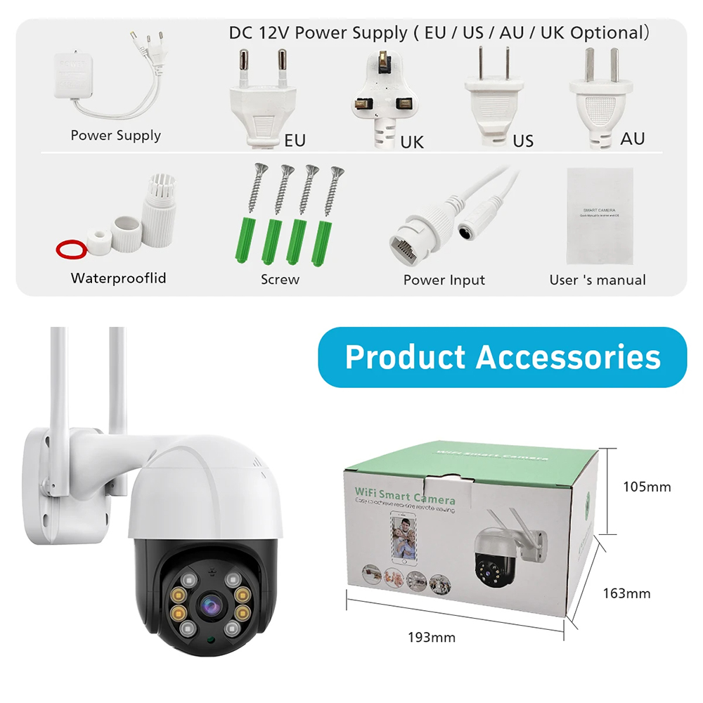 K WIFI камера безопасности IP с автоматическим слежением CCTV камера ICSEE，ICSEE 3-мегапиксельная 4-мегапиксельная PTZ WIFI беспроводная камера для наружного использования 8-мегапиксельная с двусторонней аудиосвязью полусферическая 4