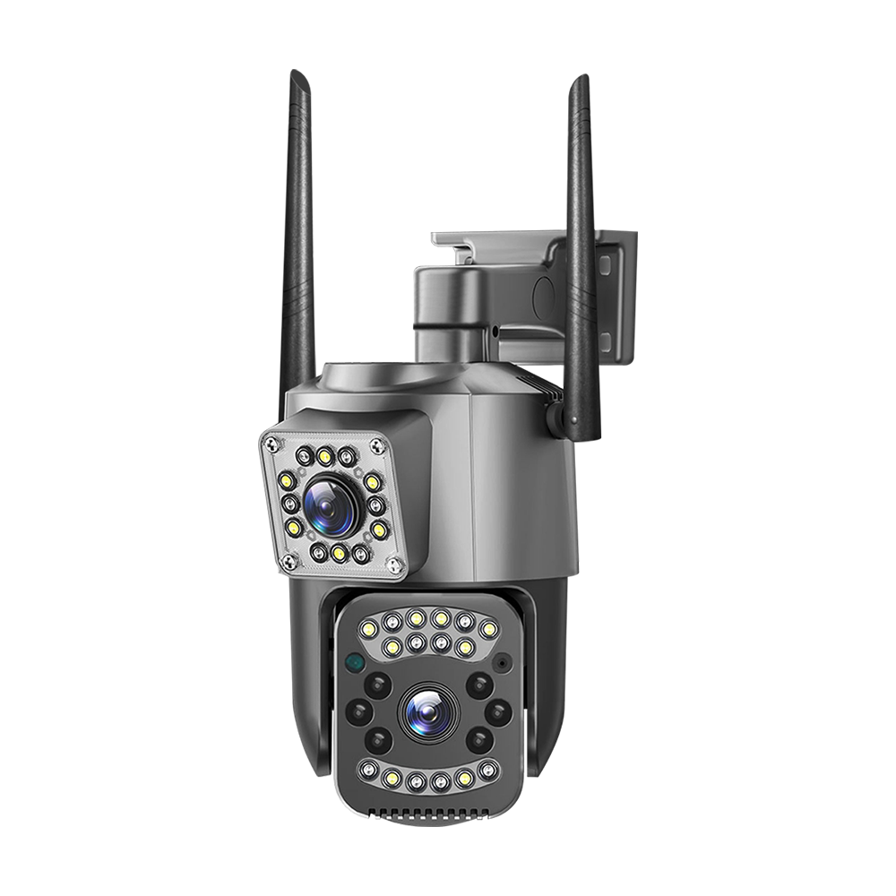 V380 4MP с двумя объективами PTZ сетевая камера IP PTZ с двумя объективами, WiFi 1080P, для наружной установки, водонепроницаемая, беспроводная, с двумя объективами, CCTV камера для видеонаблюдения