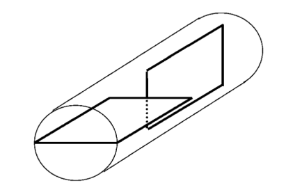 Геометрия смесителя с разделенными каналами