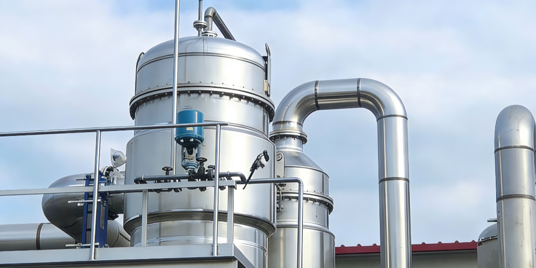 Колонна ректификации с тепловым насосом