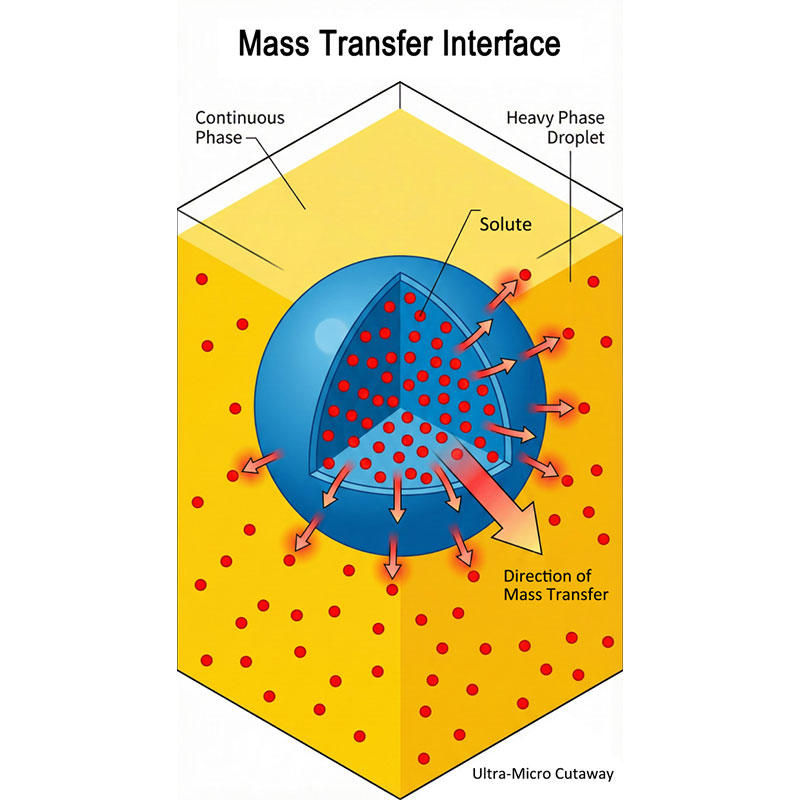 Принцип работы экстракционной колонны
