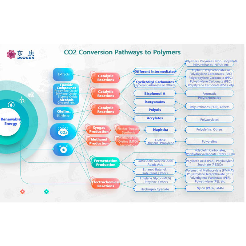 Обзор в одном изображении | Технологические маршруты превращения диоксида углерода в высокооцененные полимеры