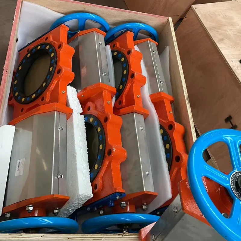 Шиберный ножевой задвижной клапан для горной промышленности