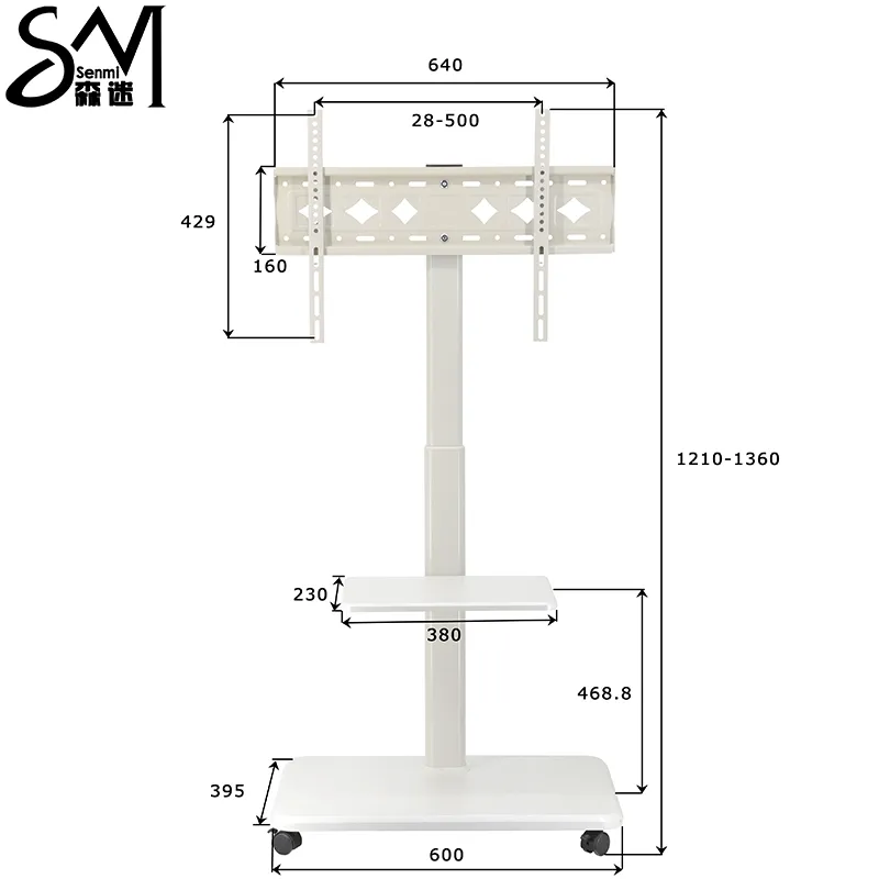 Стойка для телевизор с деревянной текстурой 32&ndash;65 дюймов YW04 (2)