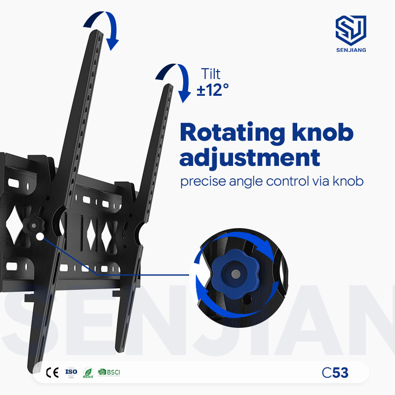 Популярное наклонное настенное крепление для телевизора 32”-75” C53