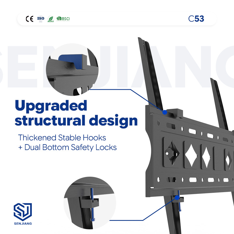 Популярное наклонное настенное крепление для телевизора 32”-75” C53