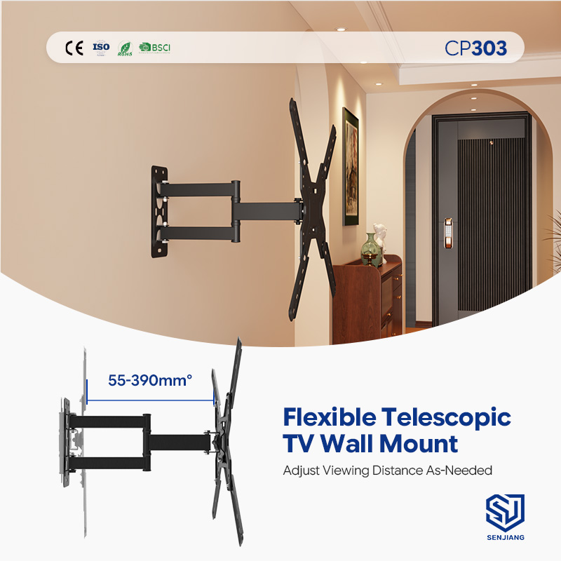 26”-60” Всемирно Популярный Полнорегулируемый Кронштейн для Телевизора CP303