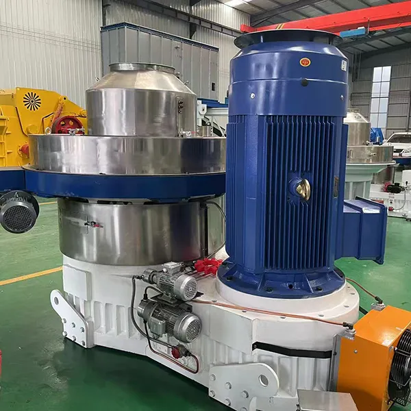 Двухстоечный кольцевой гранулятор для биомассы с вертикальной матрицей