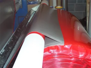 скотч двусторонний красный