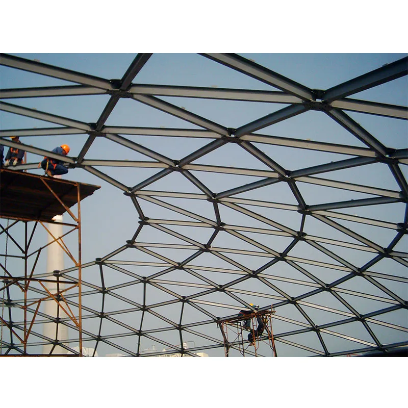 Треугольный сетчатый купол Пластинчатый узел