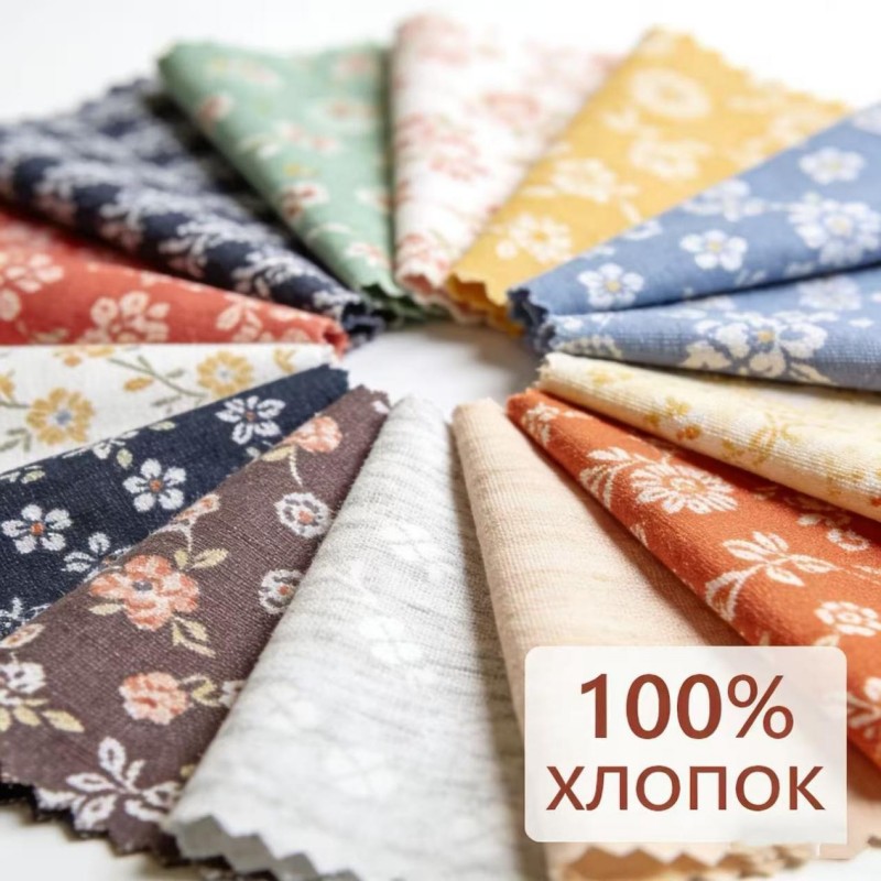 Химические волокна и смешанные окрашенные ткани