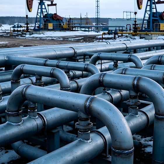 Сибирский нефтегазовый проект продолжает расширяться, и отводы различной кривизны решают проблему транспортировки и укладки нефти и газа.