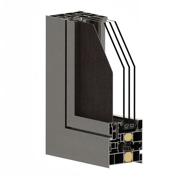 Серия 106 заподлицо рама-створка