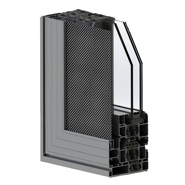 Серия 124 наружное открывание, внутренняя противомоскитная сетка