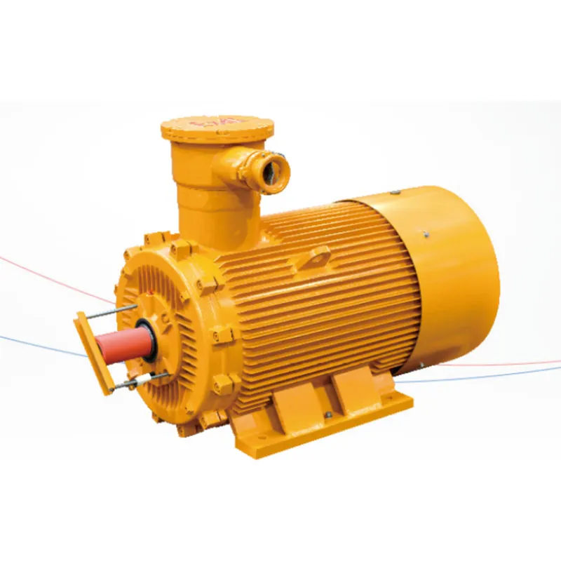 Взрывозащищенные трехфазные асинхронные двигатели  для подземных угольных шахт серии YBK3