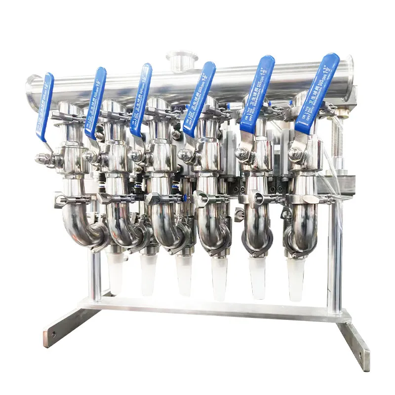 6-рядная пневматическая тележка для дозирования для плоской линии