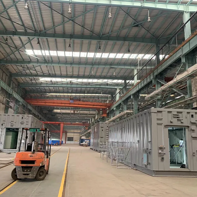 Блочно-модульное здание электротехнического назначения 12800x6200x5000 мм