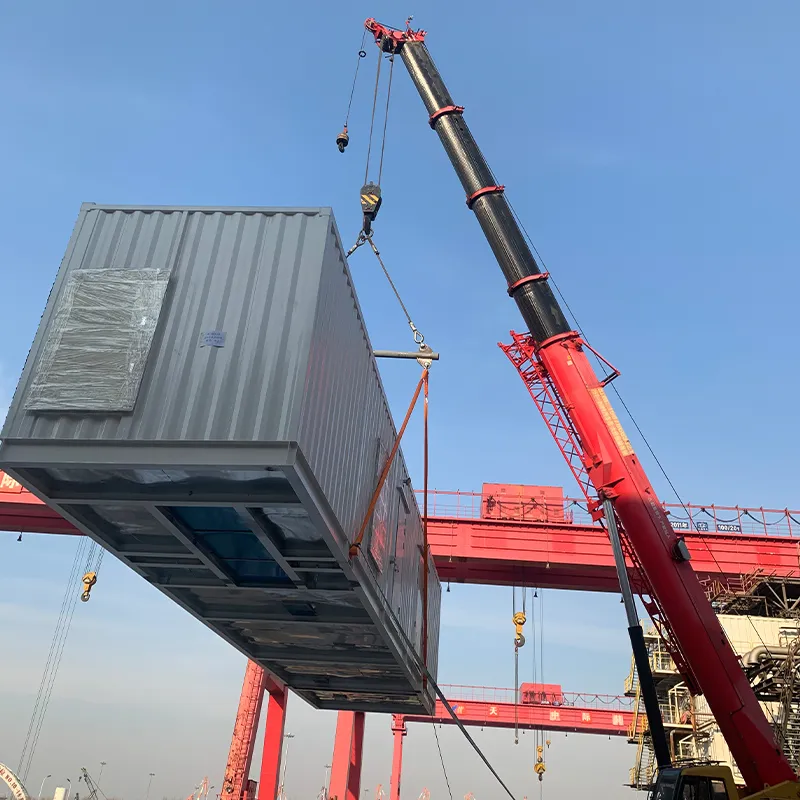 Блочно-модульное здание электротехнического назначения 12800x6200x5000 мм