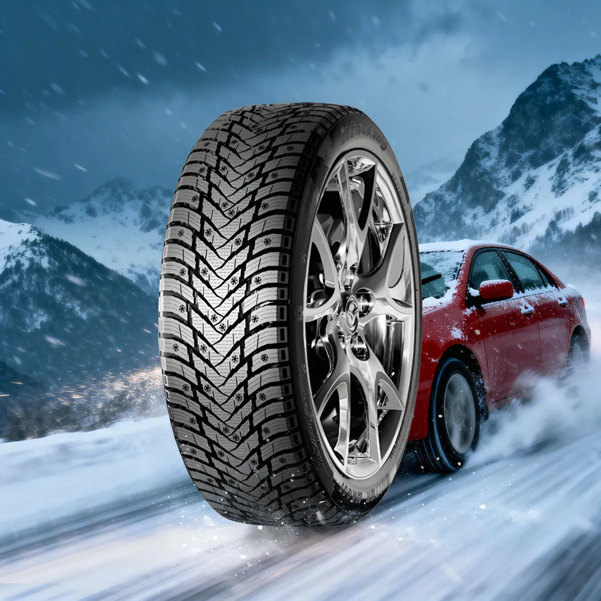 Покоряйте лед и снег, безопасность без ограничений: MK657 Зимние шипованные шины, разработанная для профессиональных водителей по всему миру