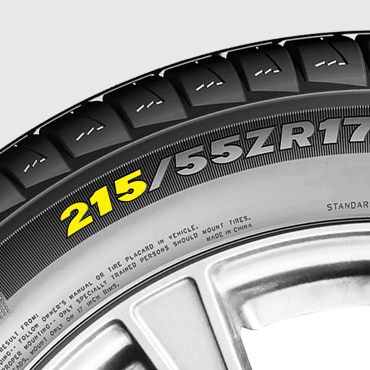 Интерпретация маркировки на боковине шины: значение цифр и букв