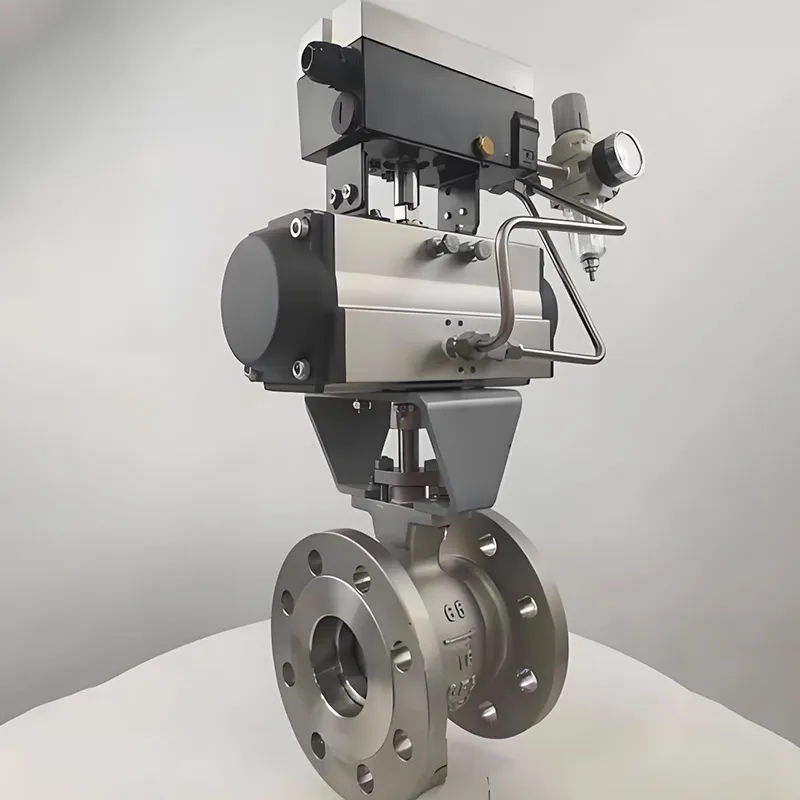 V-образный шаровой кран