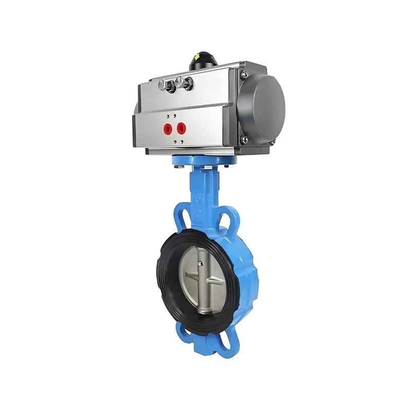 Затвор дисковый с пневмоприводом