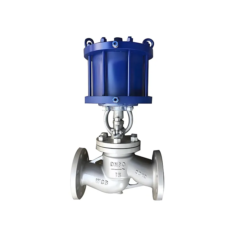 Клапан запорный с пневмоприводом