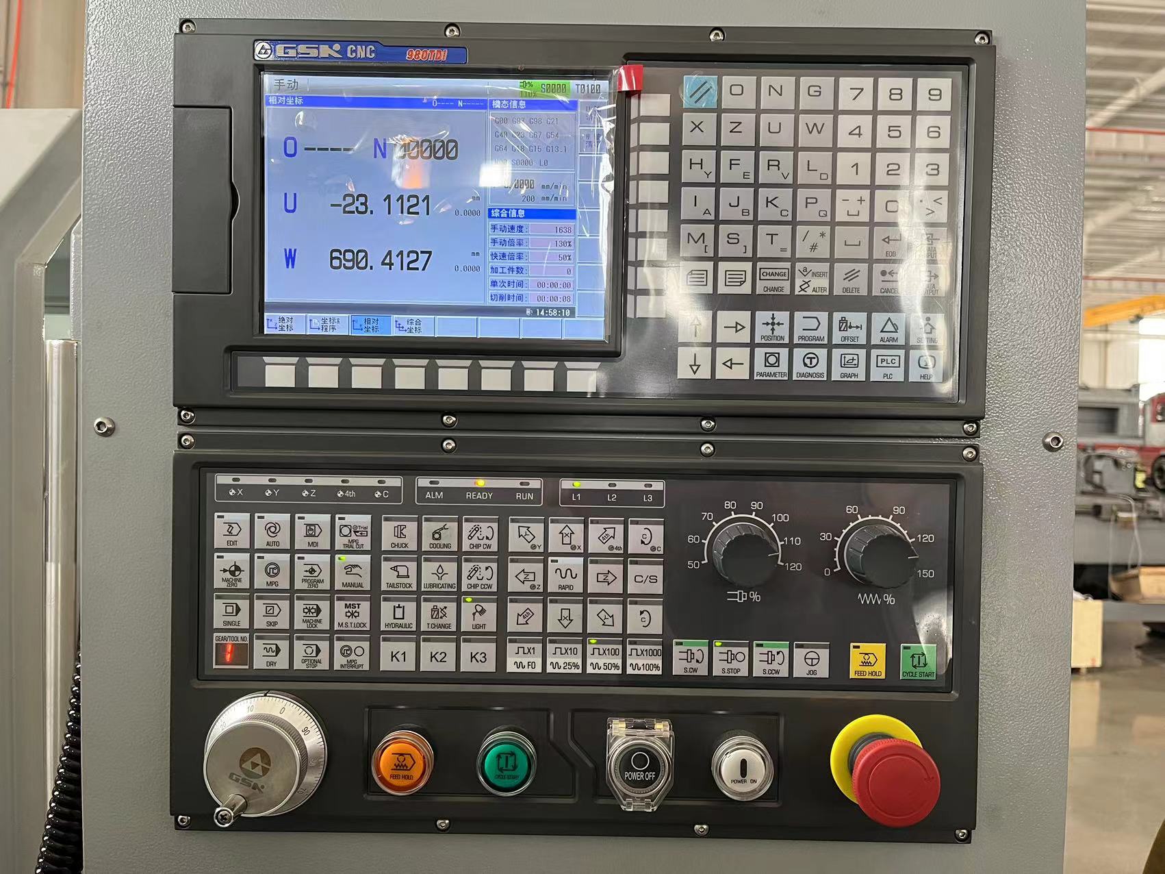 CK6140-750 ЧПУ такарны станок: высокадакладная апрацоўка з бесступенькавым рэгуляваннем хуткасці