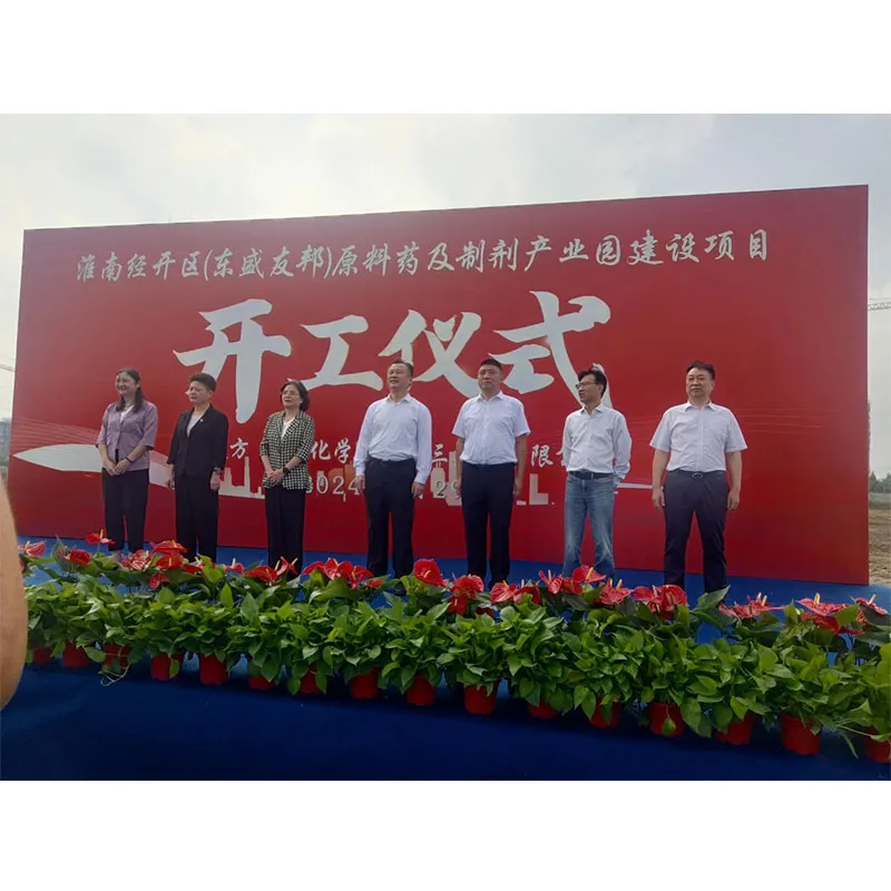 В рамках проекта строительства промышленного парка API и готовых лекарственных форм «Дуншэн Юбан» состоялась церемония закладки фундамента.