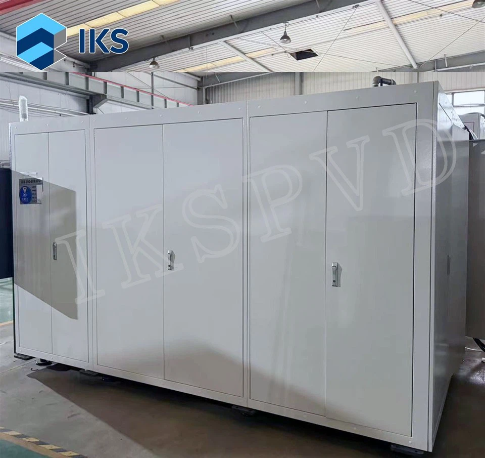 Машина для нанесения DLC-покрытия на детали текстильного оборудования.