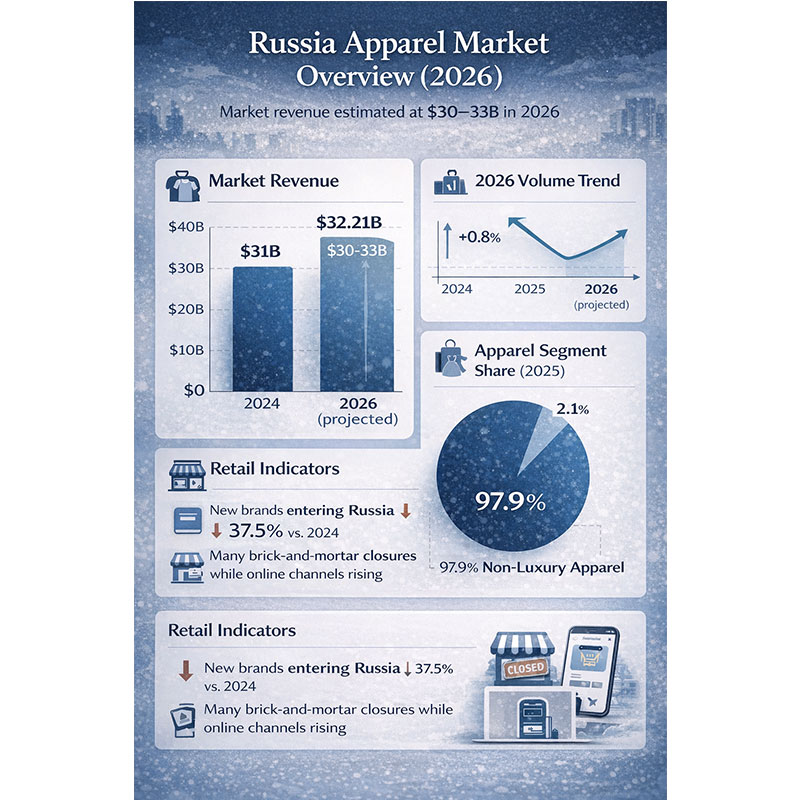 Российский рынок одежды в 2026 году: стабильность и рациональный B2B-спрос