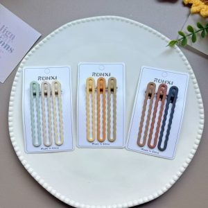 Набор зажимов уточек в пастельных земляных тонах Моранди