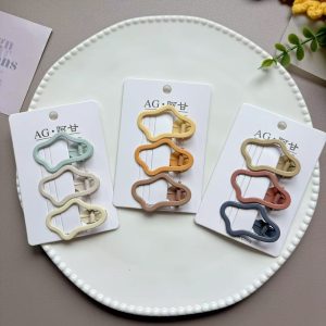 Набор зажимов уточек в пастельных земляных тонах Моранди