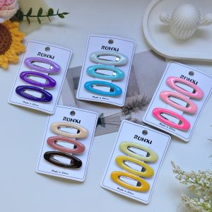 Цветные зажимы BB с капельным рисунком 3 карточки