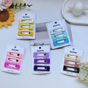 Цветные зажимы BB с капельным рисунком 3 карточки
