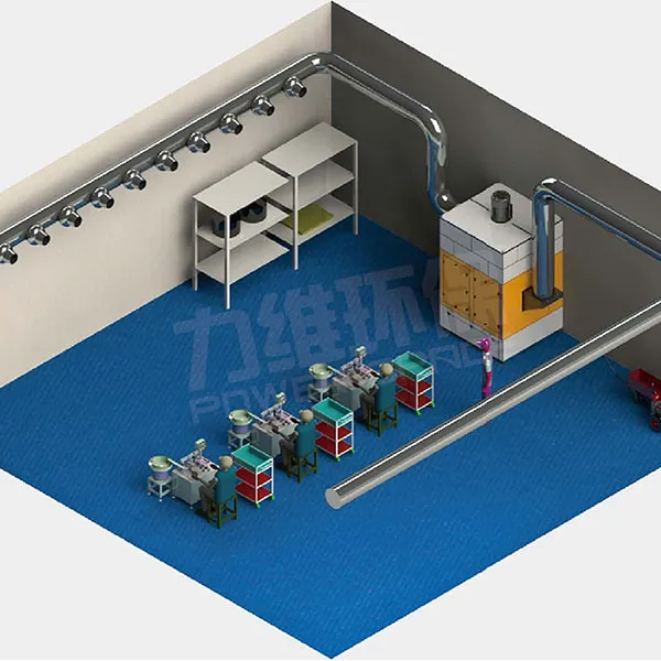 Приточно-вытяжная система очистки дыма