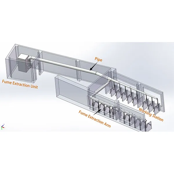 Приточно-вытяжная система очистки дыма