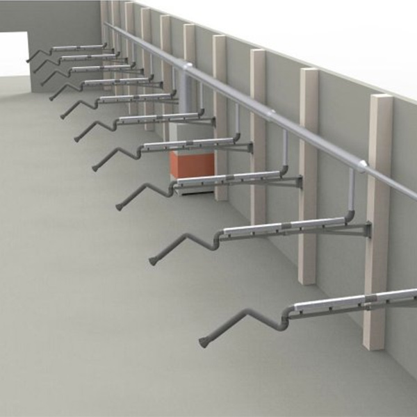 Специализированная система вытяжки дымовых газов для цехов, занимающихся тяжелой сваркой и строжкой.