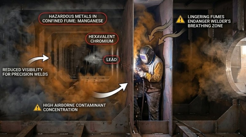 Судостроение Вытяжка дымовых газов непосредственно на горелке 818 (2)