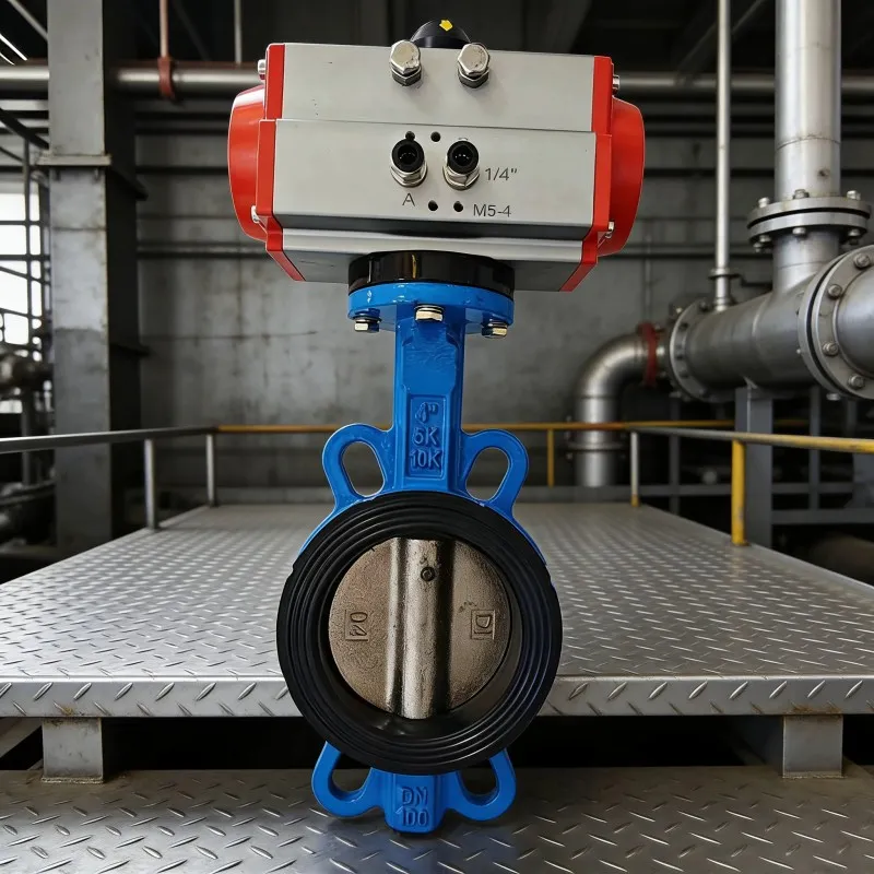 Дроссельная заслонка с пневматическим зажимом из ковкого чугуна (D671X-16Q)