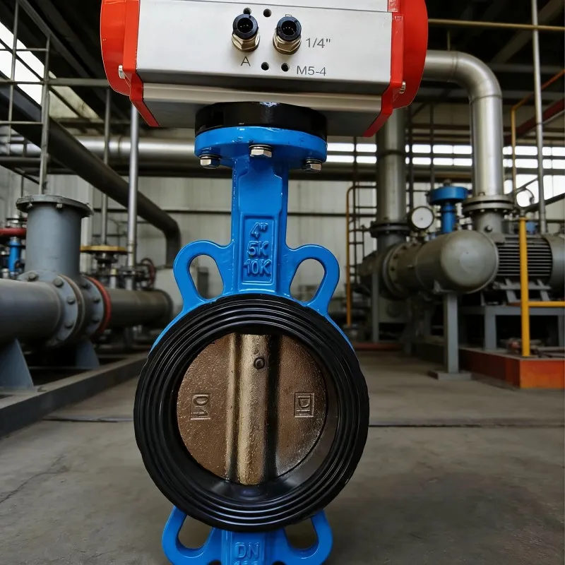 Дроссельная заслонка с пневматическим зажимом из ковкого чугуна (D671X-16Q)