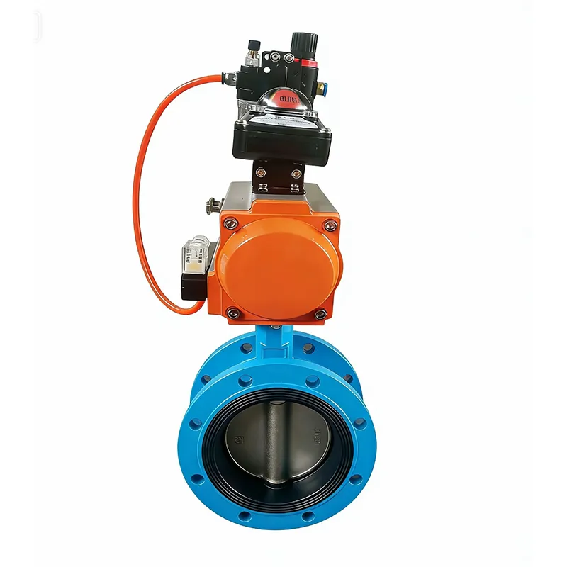 Пневматический фланцевый дроссельный клапан из ковкого чугуна (D641X-16Q)